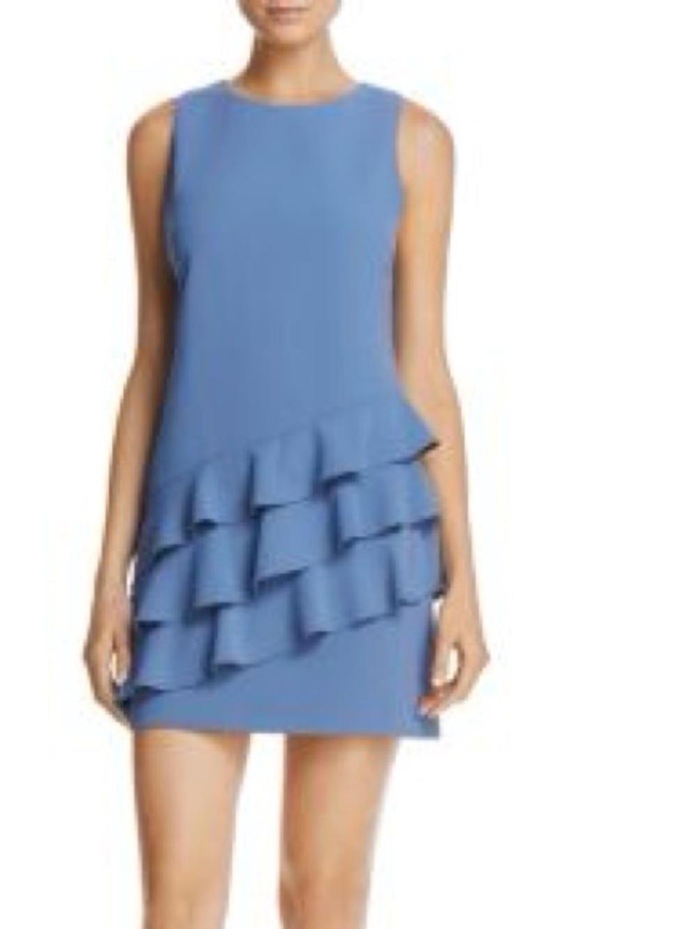 Alice and Olivia Clive Asymmetric Ruffle Dress Cocktail Party
